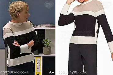 Sally’s Stripe Jumper on Coronation Street