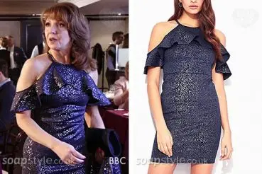 Carmel (Bonnie Langford) sparkle dress for her date with Max in EastEnders