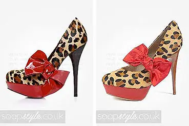 Kat Slater Leopard High Heels in EastEnders