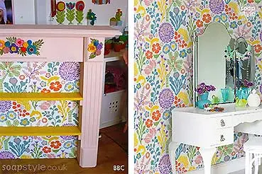 BBC One Money For Nothing – Fireplace Bookcase Shelves Wallpaper