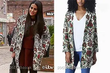 Alya’s Floral Embroidered / Tapestry Coat in Corrie