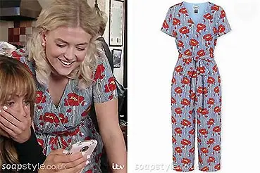 Bethany Platt’s Flower Jumpsuit on Corrie