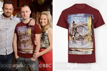 Lee Carter's Red London Print T-Shirt