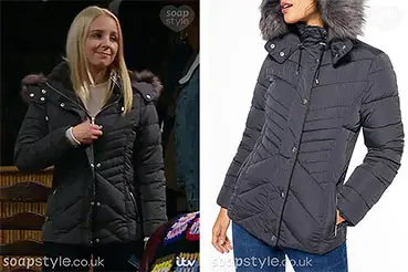 Belle Emmerdale Clothes: Padded Jacket / Coat