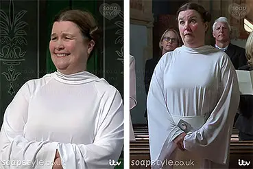 Why was Mary dressed as Princess Leia in Coronation Street?