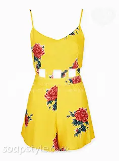 Maxine’s Yellow Cut-Out Playsuit
