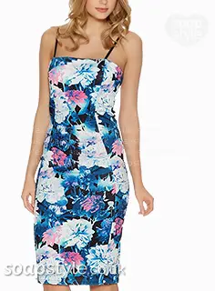 Kerry’s Floral Print Bodycon Dress on Emmerdale