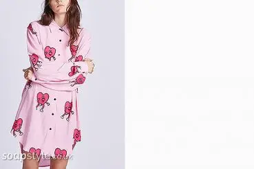 Tegan's cartoon heart shirt worn in Hollyoaks