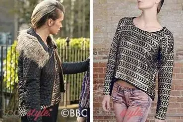 Kirsty black and gold jumper in EastEnders