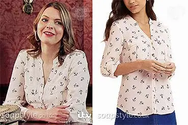 Tracy’s Anchor Blouse / Shirt on Coronation Street