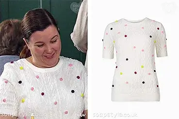 Mary’s Pom Pom Bobble Top on Corrie