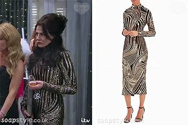 Faith’s Black & Gold Dress