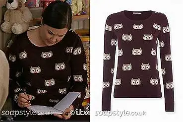 Mary’s Owl Jumper on Corrie