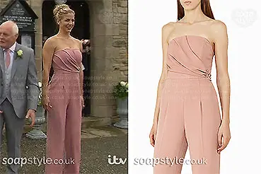 Carly’s Blush Pink Jumpsuit – Tracy & David’s Wedding
