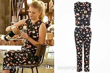 Bethany’s Black Floral Co-ord Outfit