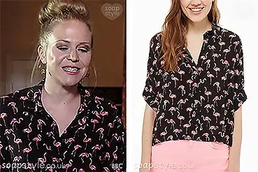 Linda Carter’s Flamingo Shirt / Blouse on EastEnders