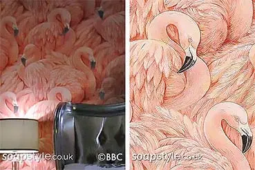 Queen Vic Flamingo Wallpaper on EastEnders