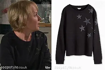 Sally Coronation Street Sparkle Star Jumper / Sweater