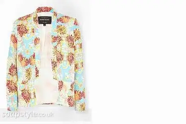 Andrea in Coronation Street floral blazer