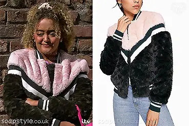 Emma’s Furry Jacket on Coronation Street