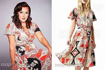 Belinda in EastEnders wrap dress - where from