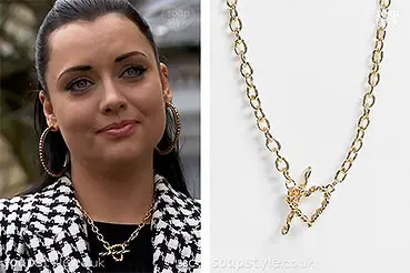 Whitney EastEnders Gold Heart Necklace