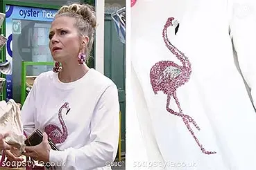 EastEnders Clothes: Linda Flamingo Jumper