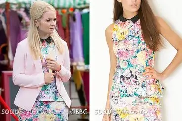 Abi Branning in EastEnders floral outfit