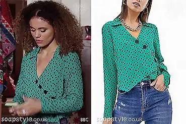 Chantelle’s Green Blouse on EastEnders