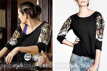 Tina Carter's Tiger Jumper in EastEnders