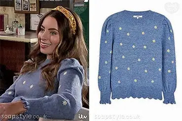 Daisy in Coronation Street Jumper